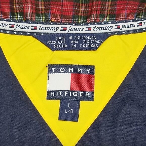 VINTAGE Tommy Hilfiger Tartan Plaid Windbreaker - Picture 14 of 15